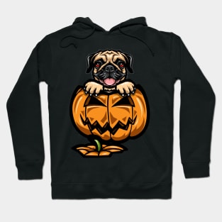 Halloween Pug Pumpkin Hoodie